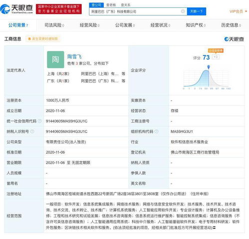 阿里巴巴在廣東成立新公司，拓展區(qū)塊鏈與軟件服務(wù)